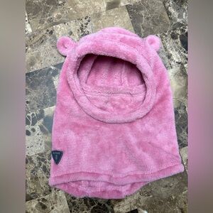 Kombi Pink Fleece Hood with Bear Ears 12-24 months